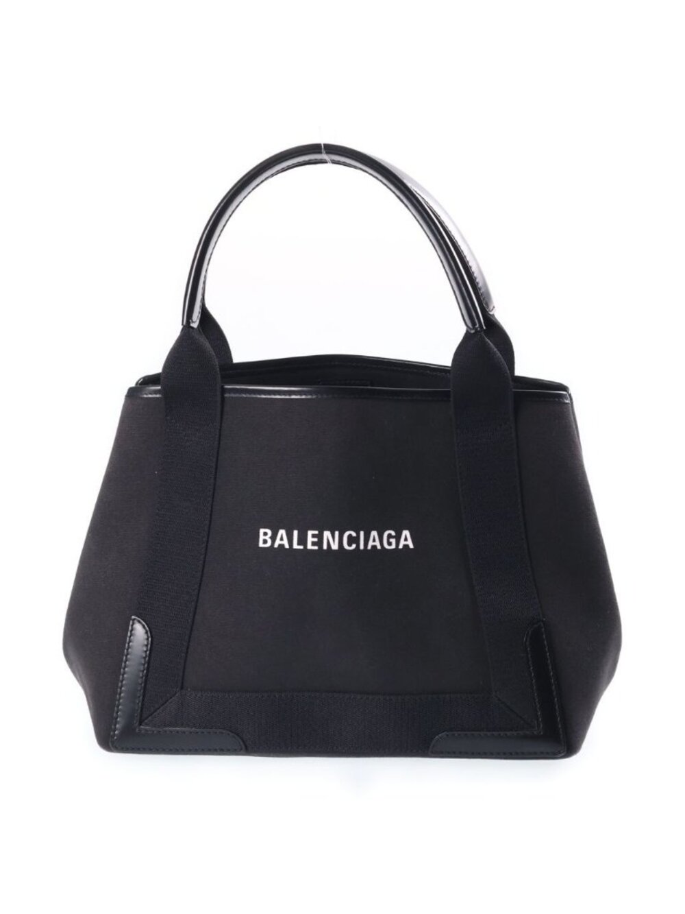 Balenciaga Navy Cabas S Handbag Black